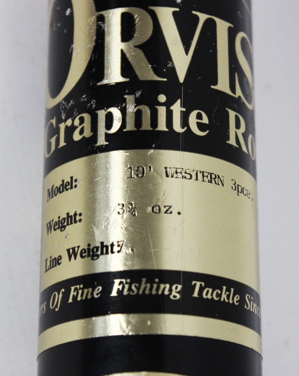 An Orvis graphite ten foot 'Western' three piece fly fishing rod, weight 3.75oz, line weight 7, in - Image 4 of 4