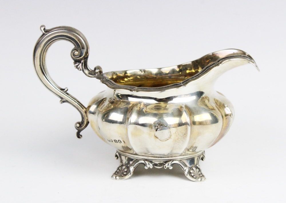 A George IV silver milk jug by Edward, Edward Junior, John & William Barnard, London 1829, of