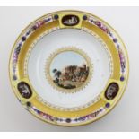 A porcelain soup plate from the Wurtemberg Service of Grand Duchess Catherine Pavlovna, by the