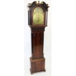 A George III mahogany eight day longcase clock, signed Samuel Dutton, Wavertree, the 33cm diameter