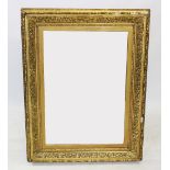 A 19th century and later gilt wood and gesso wall mirror, the later mirrored plate within a frame