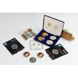 An assortment of Victorian and later British coins, to include sixpences, shillings, a florin,