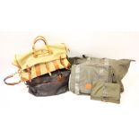 A Mulberry waterproof holdall with a conforming washbag, a Mulberry messenger bag, a Ralph Lauren
