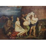 Josef Kolá?ek (Czechoslovakian), Oil on canvas, An adaption of the rape of Europa, Signed and