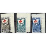 1951 - Italia repubblica Feste e Concorsi Ginnastici Internazionali, MNH, n° 661/63.