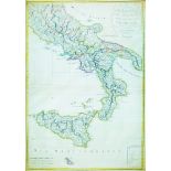 1820 EUSTACHE HERISSON (1754 - 1816) INCISIONE all'acquaforte "Carte geographique et