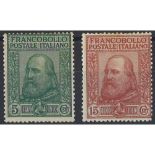 1910 - Italia - Garibaldi, n. 87/88 MNH gomma fresca.