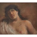 GAETANO ESPOSITO (Salerno 1858 - Sala Consilina 1911) PASTELLO su carta "Figura femminile",