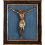 CRISTO in legno dorato. XIX secolo Misure: h cm 59 - 77