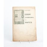 VOLUME Comte Pasini Frassoni «Les Armorial des Papes», ed. College Heraldique, Rome 1906. brossura