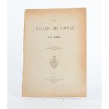 VOLUME, Il Palazzo del Comune di Jesi. Ed. U. Rocchetti, Jesi 1887. in 4°. Brossura editoriale.