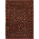 DUE TAPPETI Doulatabad, trama, ordito e vello in lana. Persia XX secolo Misure: cm 119 x 92 - 122
