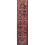 TAPPETO Malayer, trama e ordito in cotone, vello in lana. Persia XX secolo Misure: cm 416 x 102
