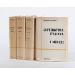 QUATTTRO VOLUMI AA. VV. "Letteratura Italiana. I Minori", ed. Carlo Marzorati, Milano 1961 - 1962.