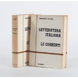 DUE VOLUMI AA. VV. "Letteratura Italiana. Le Correnti", ed. Marzorati, Milano 1956 (1963). 2 volumi.