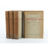 QUATTRO VOLUMI Vincenzo Manzini "Trattato di Diritto Processuale Penale Italiano", ed. UTET,