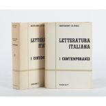 DUE VOLUMI in custodia di cartone, AA. VV. "Letteratura Italiana. I Contemporanei", ed. Marzorati,