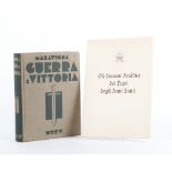 DUE OPERE di storia: 1) Pietro Tacchi Maravigna "Guerra e vittoria", ed. Unione Tipografica -