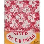 ZOCCA ORLANDO ACRILICO su tela "Movimento dello stampismo - 1 Santos per Sao Paolo + fondo