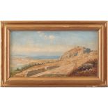 MARIO MIRABELLA (Attr.to) (Palermo 1870 - 1931) OLIO su tela "Veduta di Trapani da Monte Cofano"