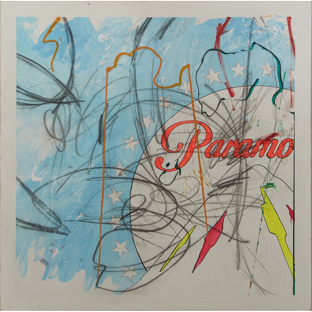 ENRICO MANERA (Asmara 1947) OLIO su tela "Paramount" - 2003 firmato sul retro. L'opera presenta