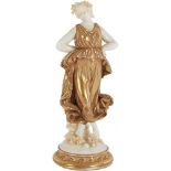 SCULTURA in porcellana di Sevres raffigurante "Figura femminile". Primi '900 Alt. cm 18.