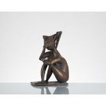 PERICLE FAZZINI (Grottammare 1913 - Roma 1987) SCULTURA in bronzo fusione a cera persa "Sibilla" -