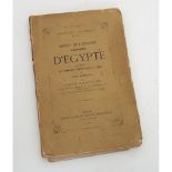 VOLUME Auguste Mariette - Bey "Exposition Universelle de 1867 - AperÃ§u de l'Histoire Ancienne d'Ã‰