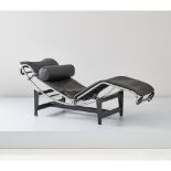 LE CORBUSIER, JEANNERET & PERRIAND Produzione italiana anni '80 Chaise longue LC4, struttura in