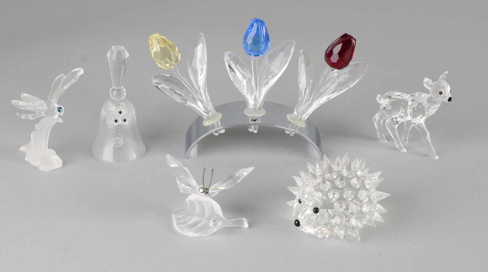 Lot diverse Swarovski in good condition and in original boxes including: butterfly on leaf (192