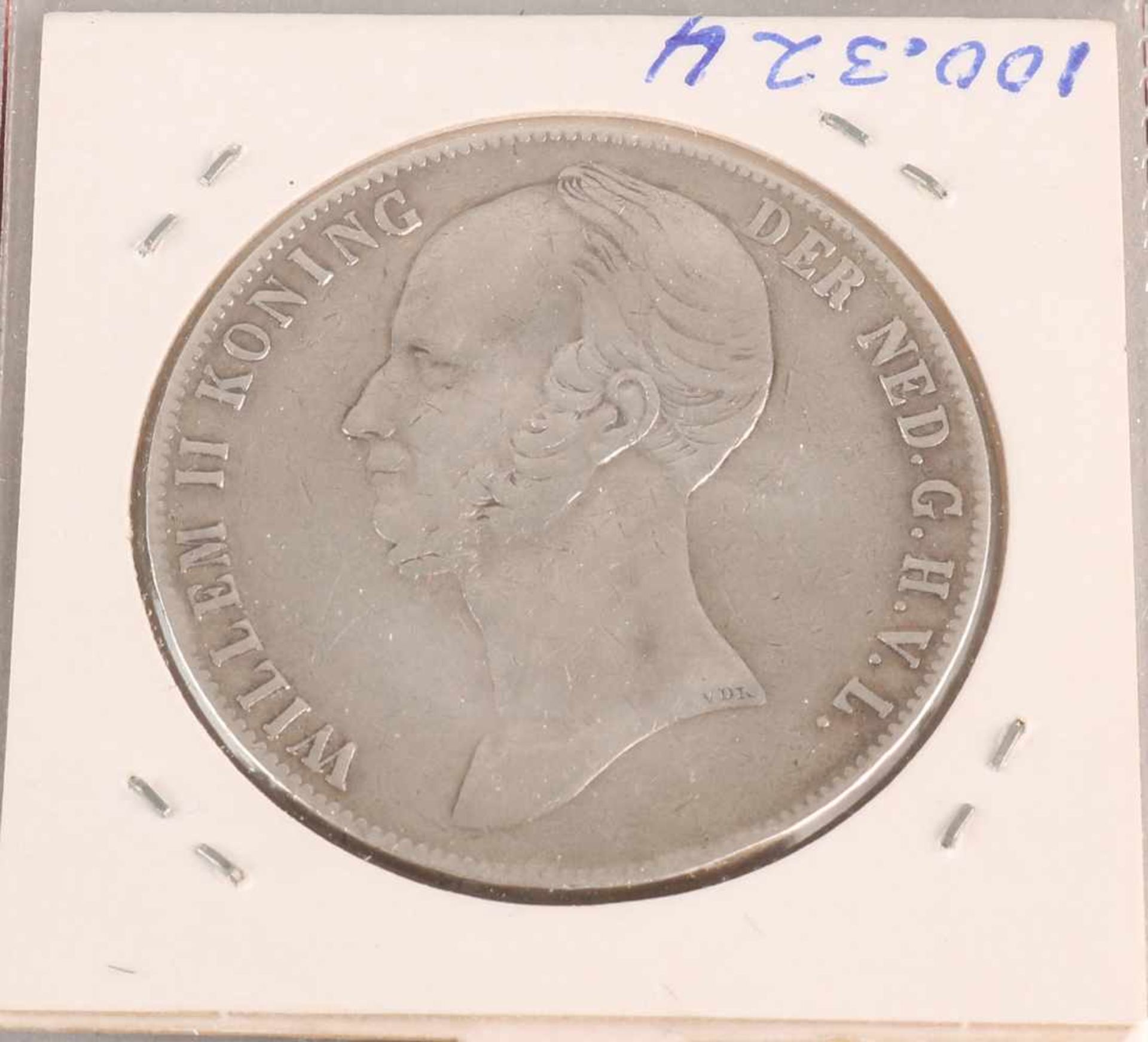 Coin 2.5 Gulden 1845 lily with pearl - Bild 2 aus 2