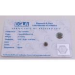 Diamant im Brillantschliff, 0,65 ct Klarheit I3, Farbe I. Mit DGLA-Zertifikat. Brilliant cu