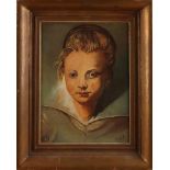 JM Piket. 20. Jahrhundert. Mädchenporträt. Nach altem Beispiel. Öl auf Leinen. Abmessungen: H 40 x B