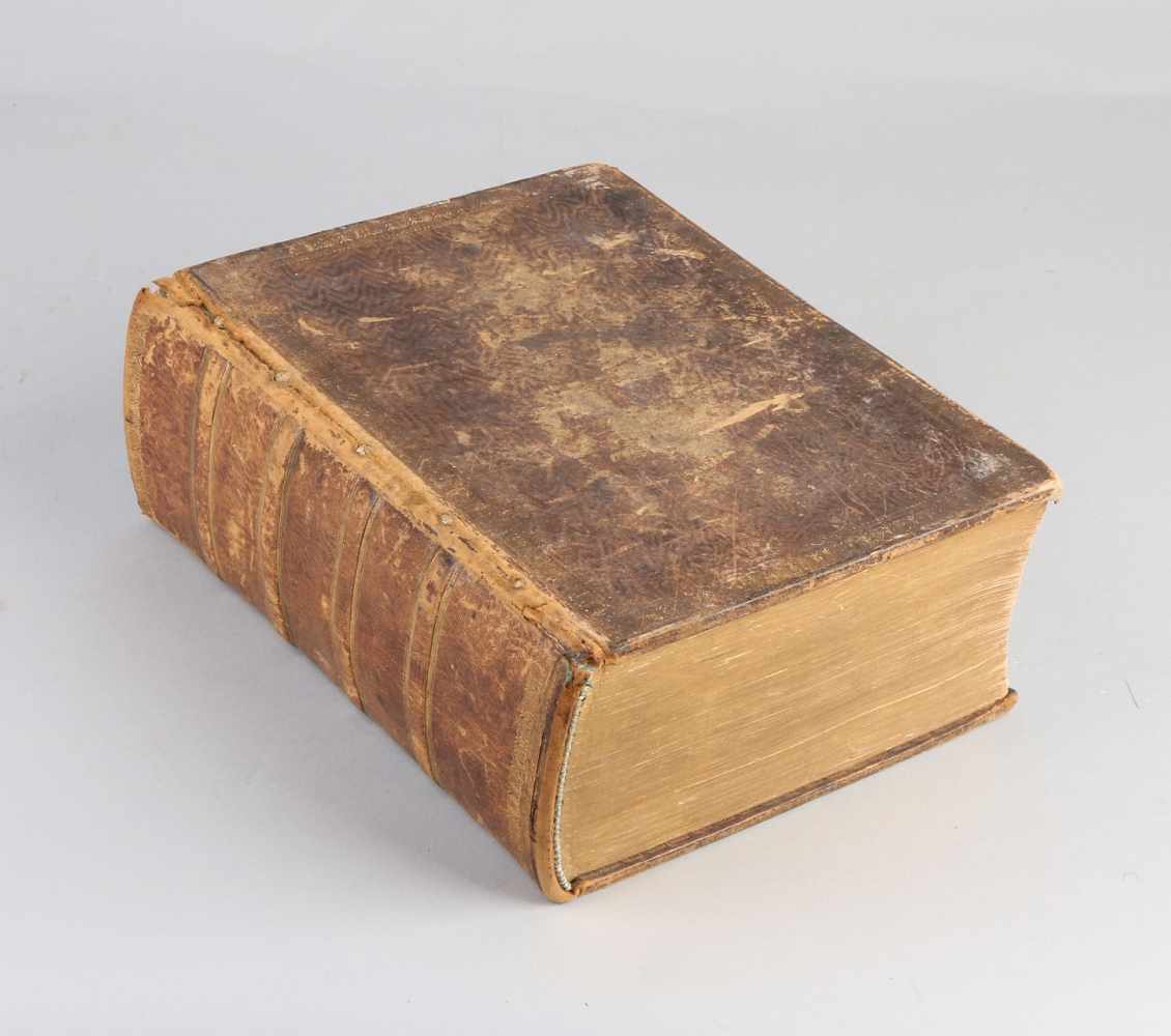 Antike lutherische Bibel. Deutsch. 17. Jahrhundert. Lüneburg 1665/54. Von Johan Heinrich Sternen