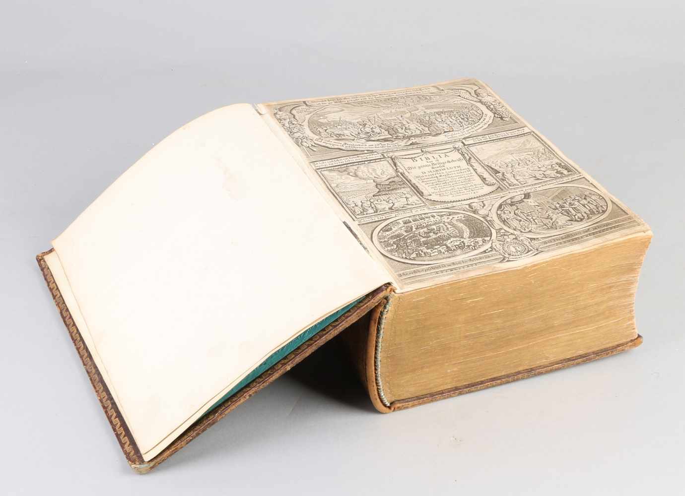Antike lutherische Bibel. Deutsch. 17. Jahrhundert. Lüneburg 1665/54. Von Johan Heinrich Sternen - Image 2 of 2