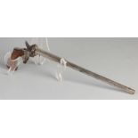 Seltene antike lange Damenpistole. 19. Jahrhundert. Nummeriert. Größe: L 32 cm. / ø 6 mm. In guter