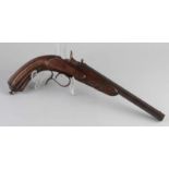 Pistole aus dem frühen 19. Jahrhundert mit achtseitigem Lauf. Unterzeichnet. CL Witte, Büchsenmacher