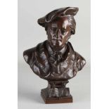 Gaston Veuvenot Leroux. 1854 - 1942. Bronzebüste August Wagner. Mit Gussstempel E. Blot, Paris.