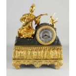 Antike französische (orientalische) Bronze Charles Dix Kaminuhr. Für den arabischen Markt. Acht-