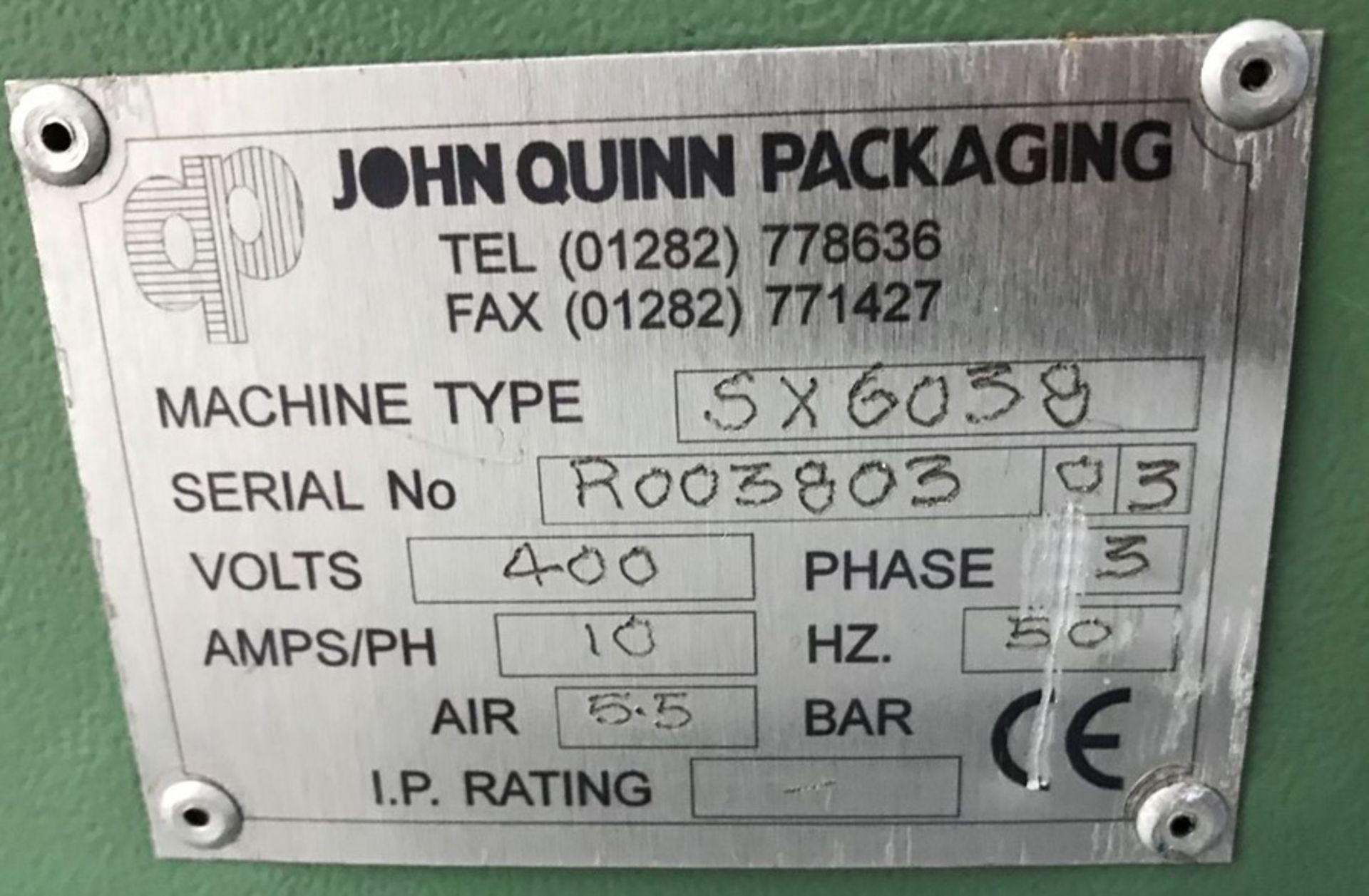 EDL JOHN QUINN SLEEVE SEALER AND TUNNEL - Bild 7 aus 14