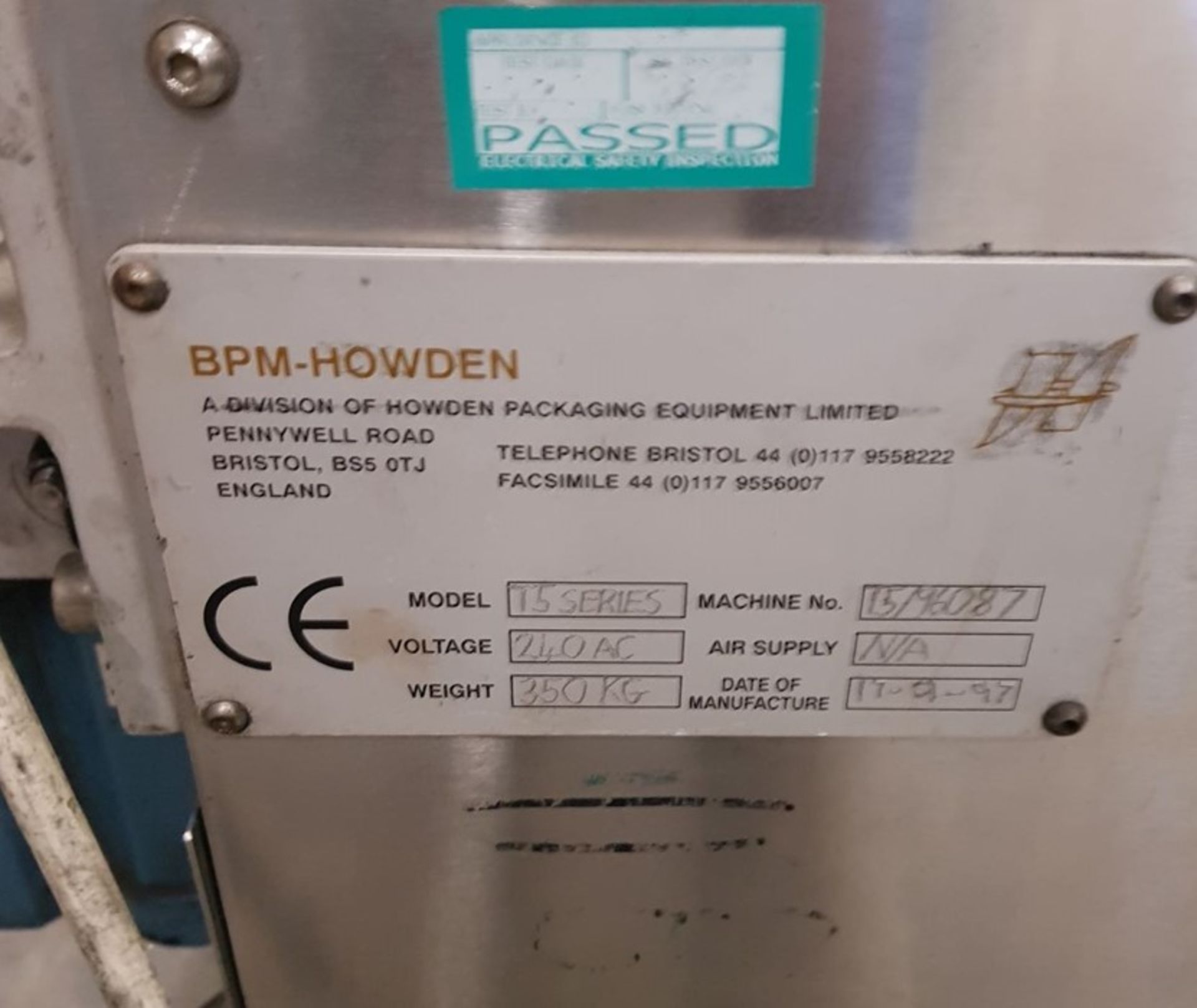 BPM-HOWDEN MANUAL 2-FLAP CARTONER - Image 6 of 6