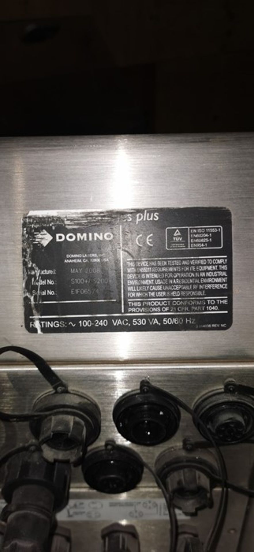 DOMINO LASER CODING MACHINE - Image 4 of 4