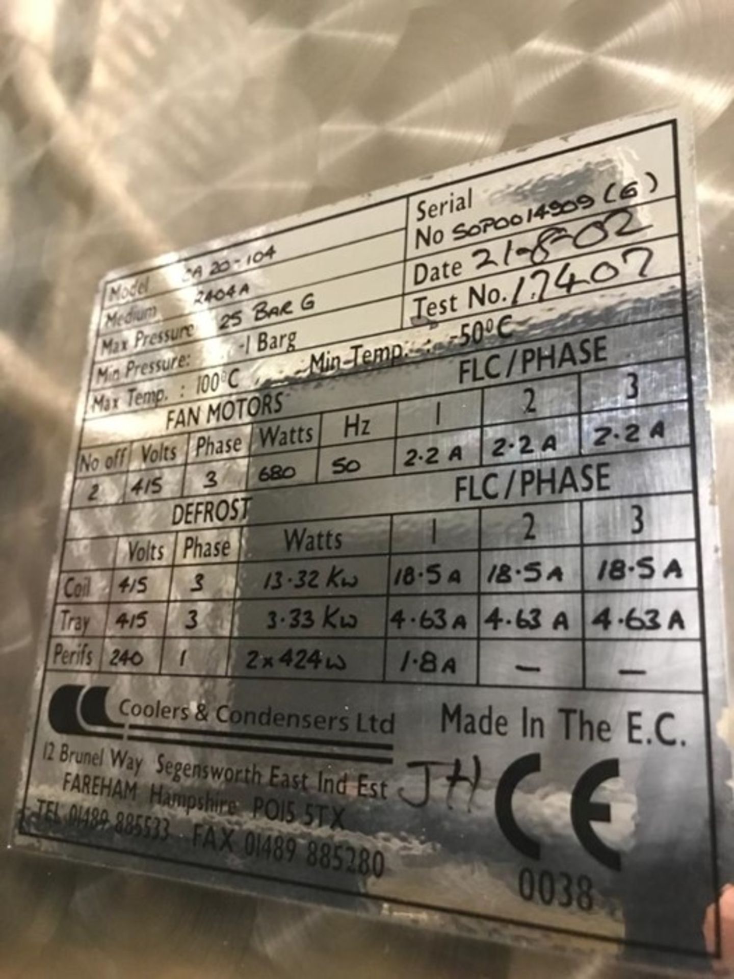 4-FAN ROOF COIL - Image 2 of 2