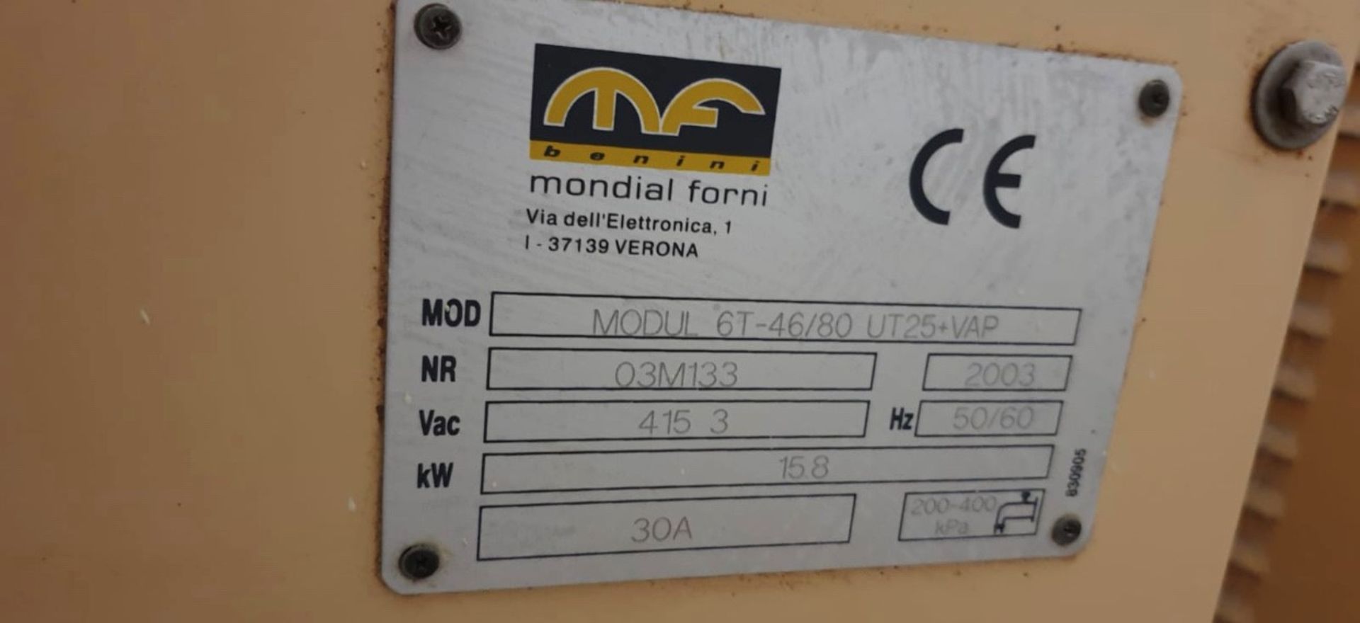 MONDIAL FORNI 4-DECK OVEN - Image 5 of 5