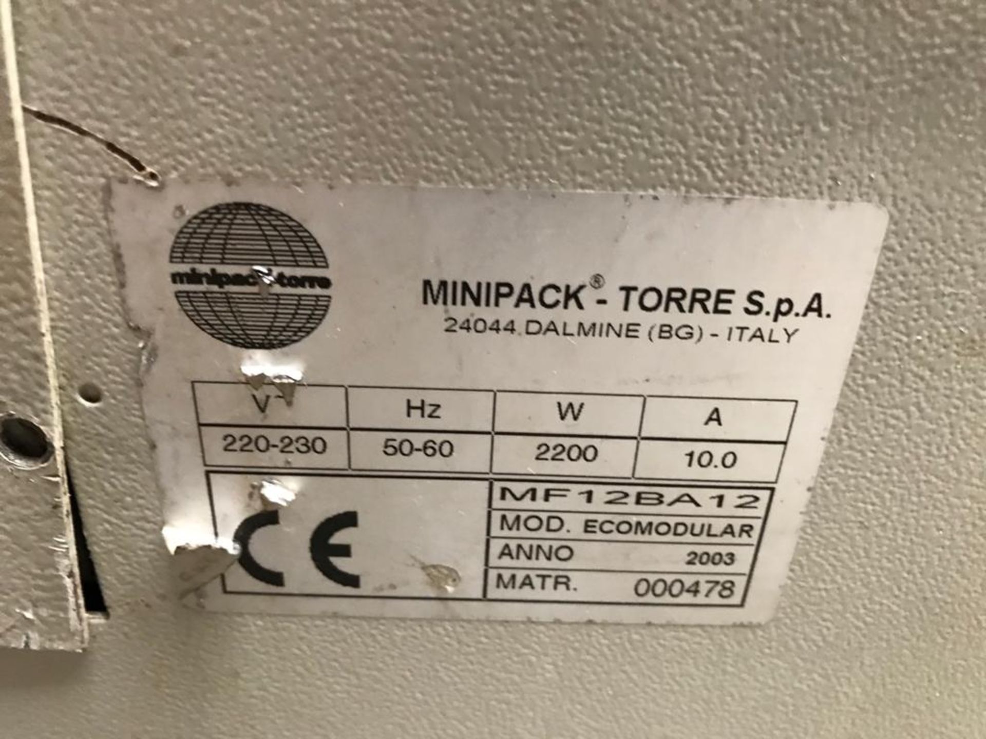 MINIPACK-TORRE L-SEALER - Image 4 of 4