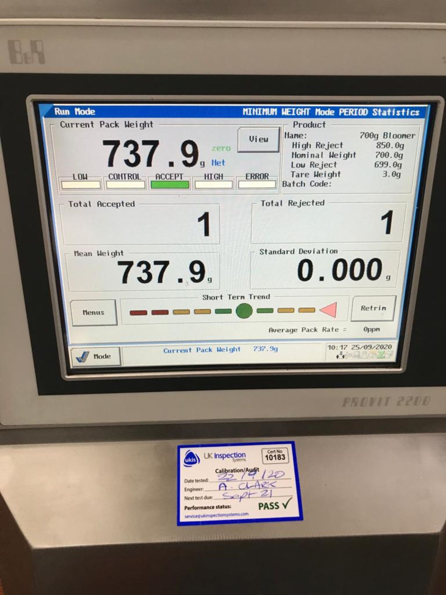 CINTEX CHECKWEIGHER - Image 7 of 10