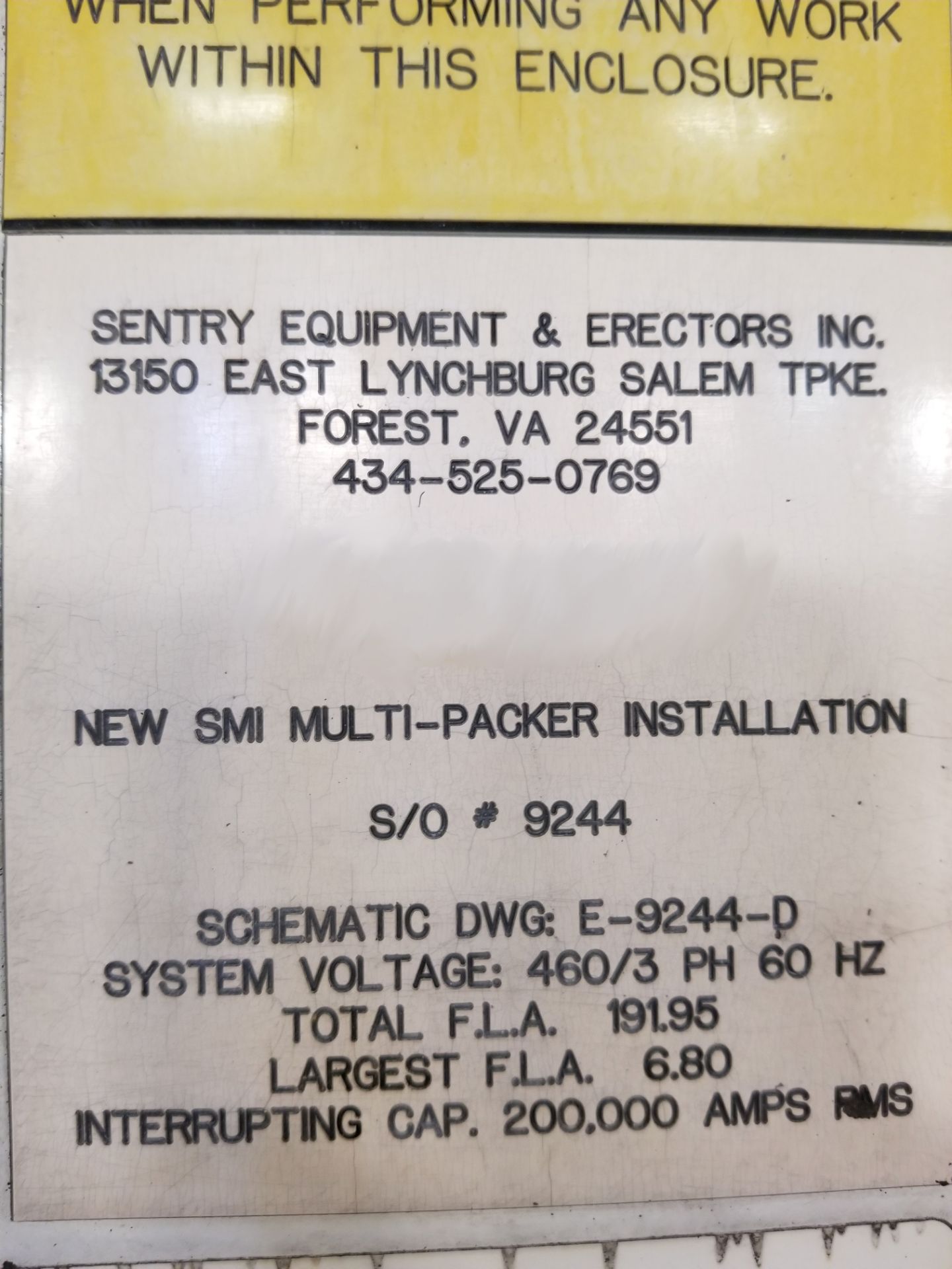 Sentry 6 Door MCC Control Panel - Image 4 of 14