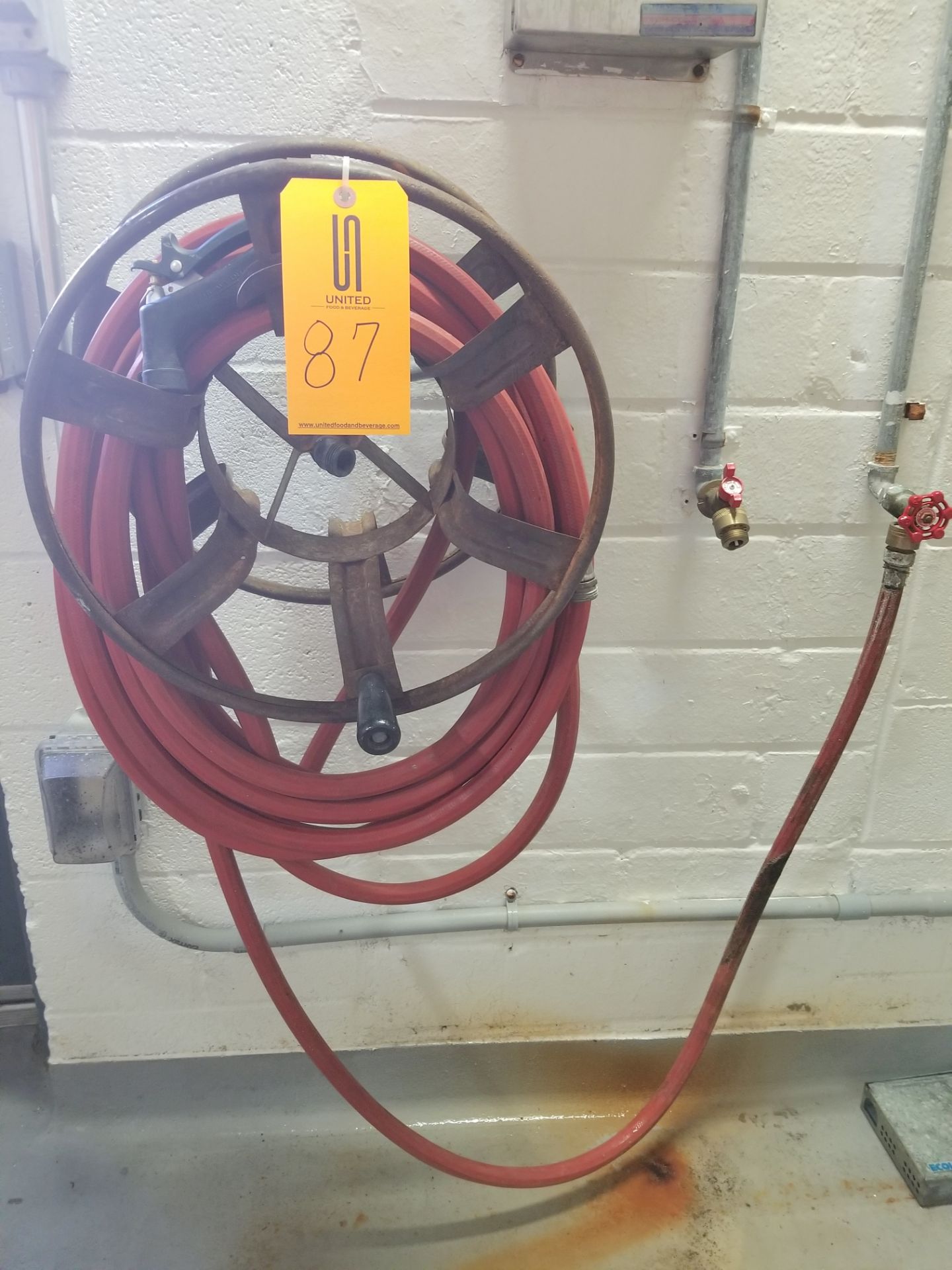 Hose Reel with Red Hose