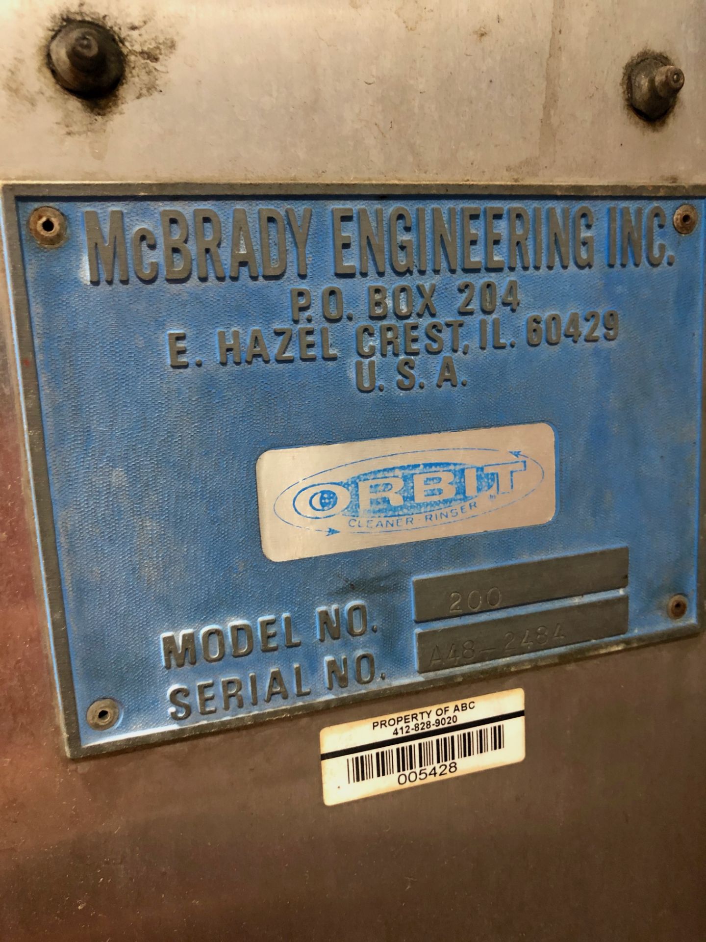 McBrady 200 Orbital Rinser - Image 3 of 6