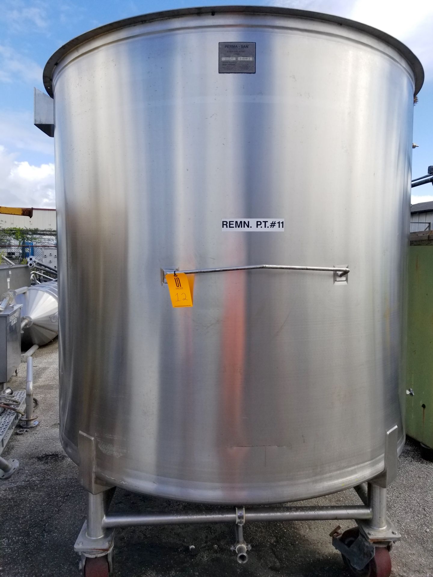 Perma San 1500 Gallon 316 Stainless Steel Storage Tank